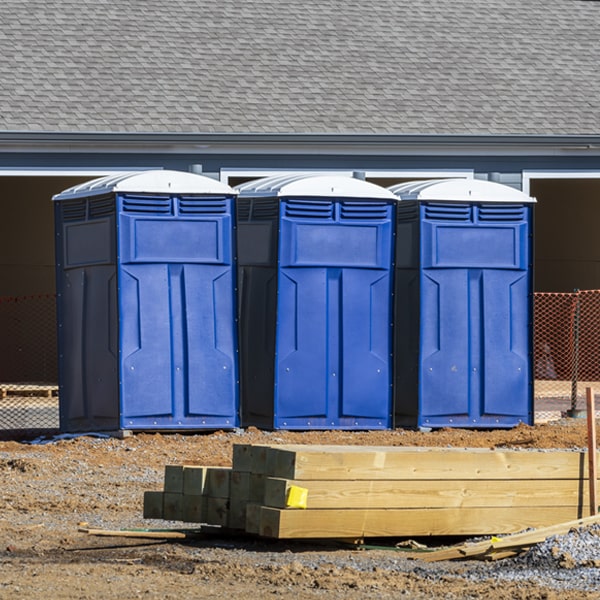 how can i report damages or issues with the portable toilets during my rental period in Holder